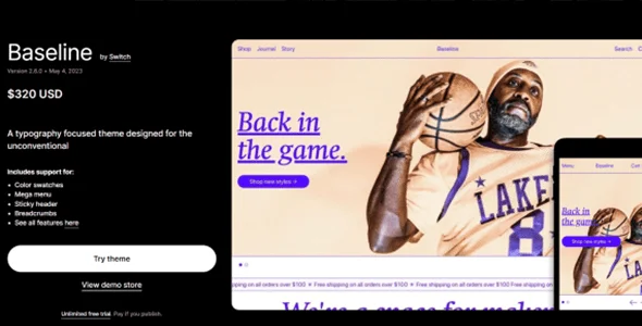 Baseline Theme Free Download